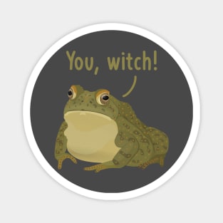 You, witch! Halloween cursed frog toad Magnet